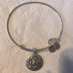 Silver Lotus peace petals Alex & Ani bracelet